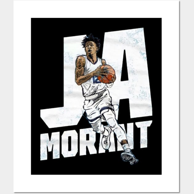 ja morant basketball Wall Art by mazihaya pix